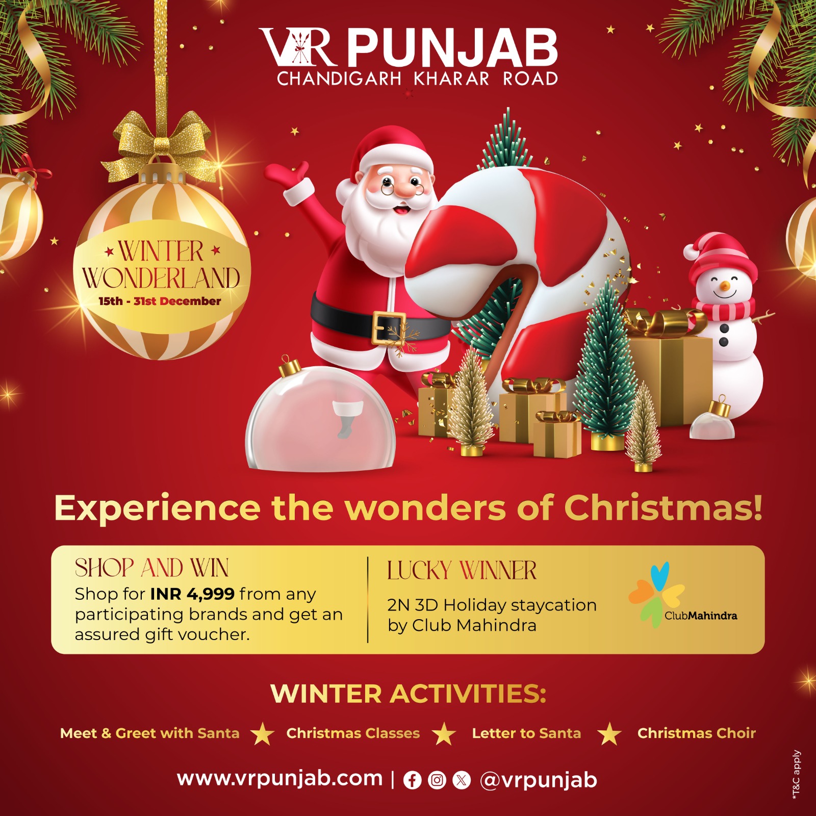 Experience the wonders of Christmas!